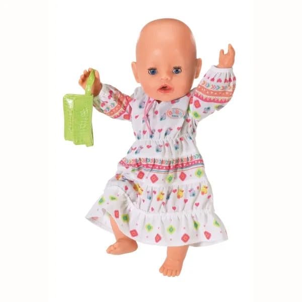 DUKKETILBEHØR - BB BOHO KJOLE 43 CM