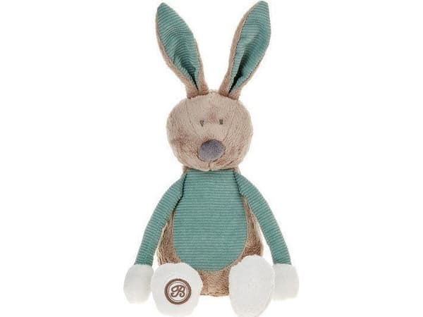 Beppe Mascot Enzo kaninen, beige og mint, 20 cm
