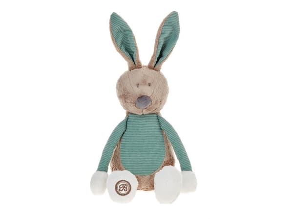 Beppe Mascot Enzo kaninen, beige og mint, 20 cm