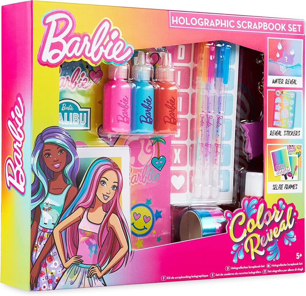 Barbie Scrapbook-kit, konst och hantverk för barn med kontorsmaterial, kreativa aktiviteter för barn, Barbie-gåvor för flickor