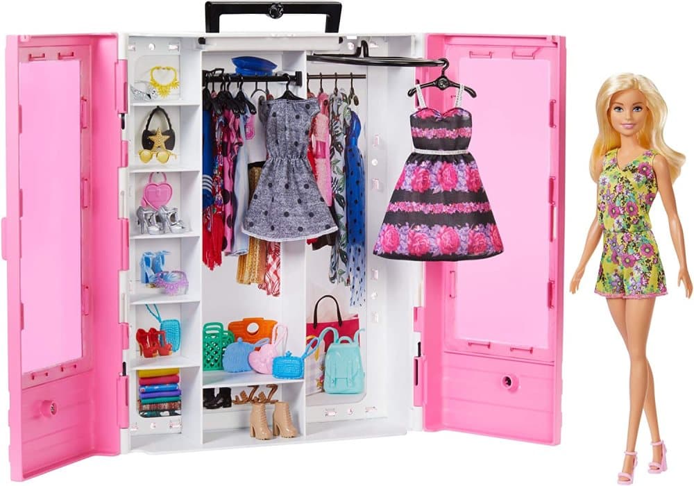 Barbie GBK12 - Barbie Fashionistas Ultimate Closet-set med Docka, Kläder och Accessoarer, för Barn från 3 till 7 år, Doll closet, barbie closet