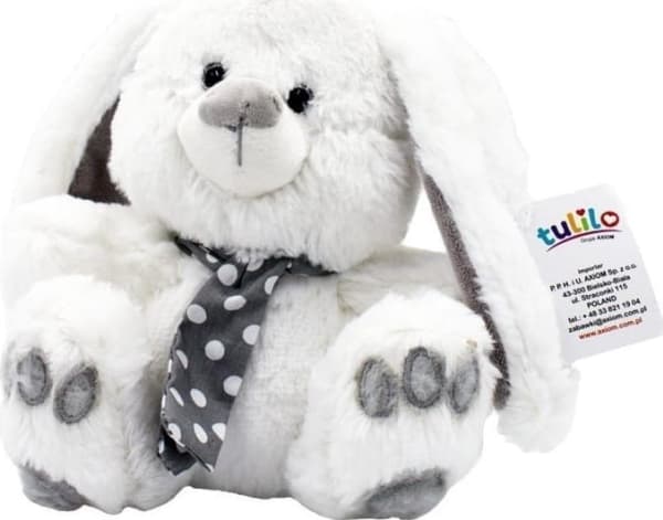 Tulilo Mascot Silver kolleksjon - Hvit kanin 20 cm