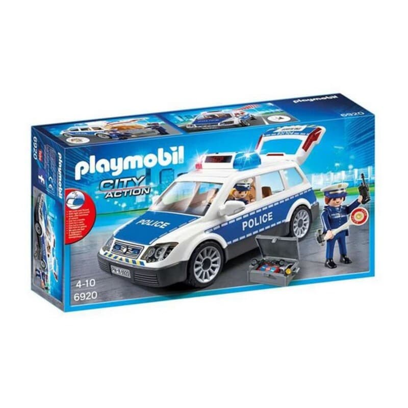 Leksaksbil med Ljus och Ljud City Action Police Playmobil Squad Car