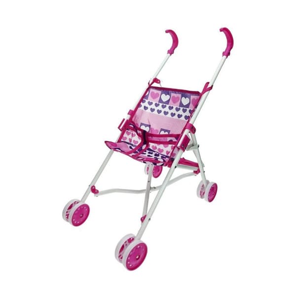 Barnevogn til Dukker Reig Blå Rosa Sammenleggbar 25,5 x 41,5 x 55,5 cm