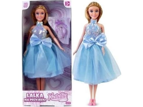 Natalia doll 29cm in a blue dress 122019 doll in a ball gown, tiara, beads, shoes