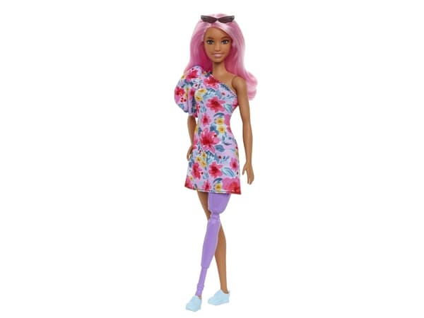 Lalka Barbie Mattel Lalka Barbie Fashionistas Sukienka na jedno ramię / Proteza nogi HBV21 MATTEL