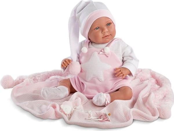 Llorens smilende Olivia i rosa pyjamas (74024)