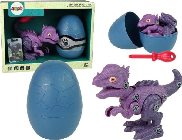 Lean Sport Dinosaur Stygimoloch med ägg DIY Skruvmejsel lila