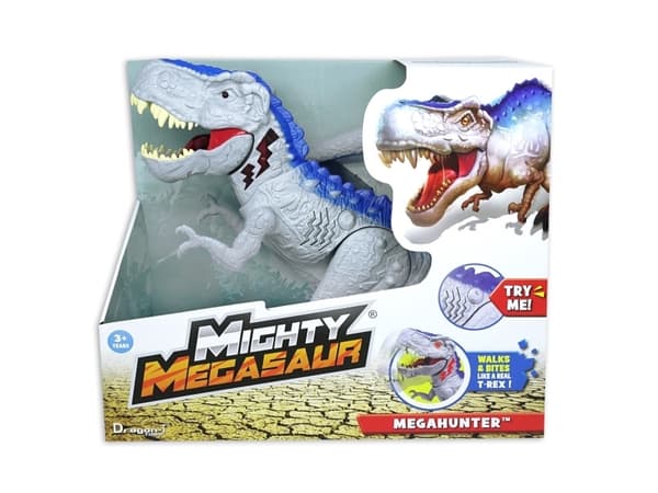 Mighty Megasaur 30 cm Mega Hunter T-Rex, harmaa