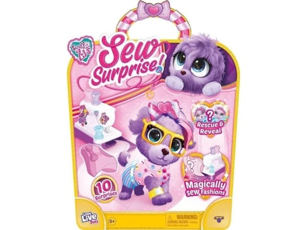 Symaskin + lilla Little Live Pets Sew Surprise plysjleketøy