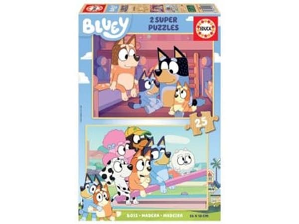 Educa Bluey 2 X 25, Wood