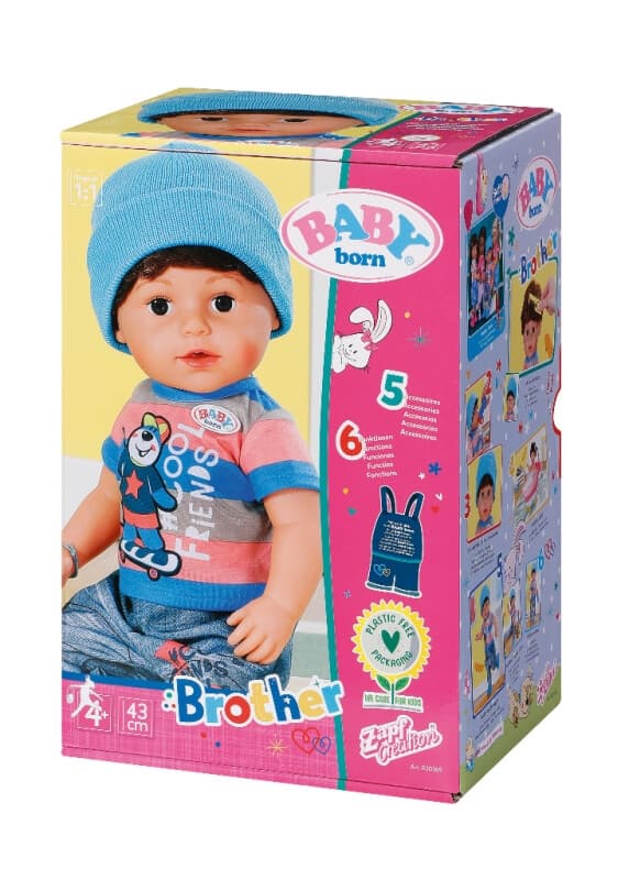 Baby Born Docka Bror, 43 cm