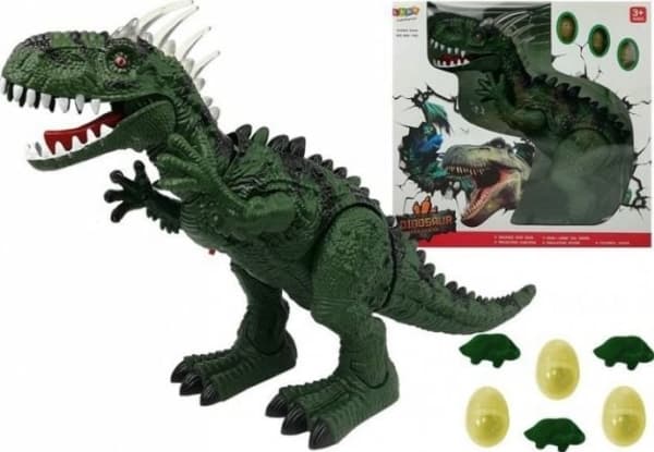 LEANToys A Battery-operated Dinosaur Laying Green Eggs