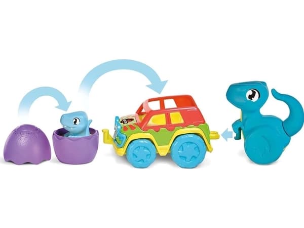 TOMY car set with dinosaur Chase & Roll Raptors, E73251