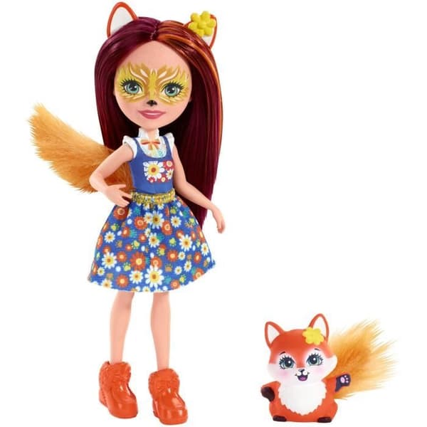 ENCHANTIMALS 6-tums Felicity Fox och Flick Doll