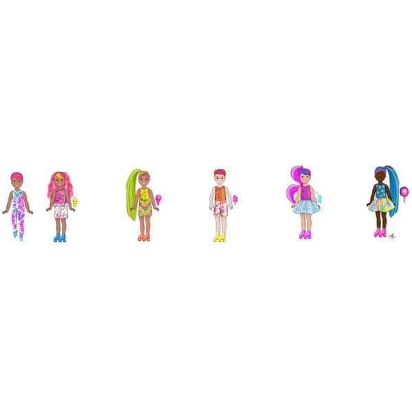 Barbie Chelsea Color Reveal Neon Tie-Dye