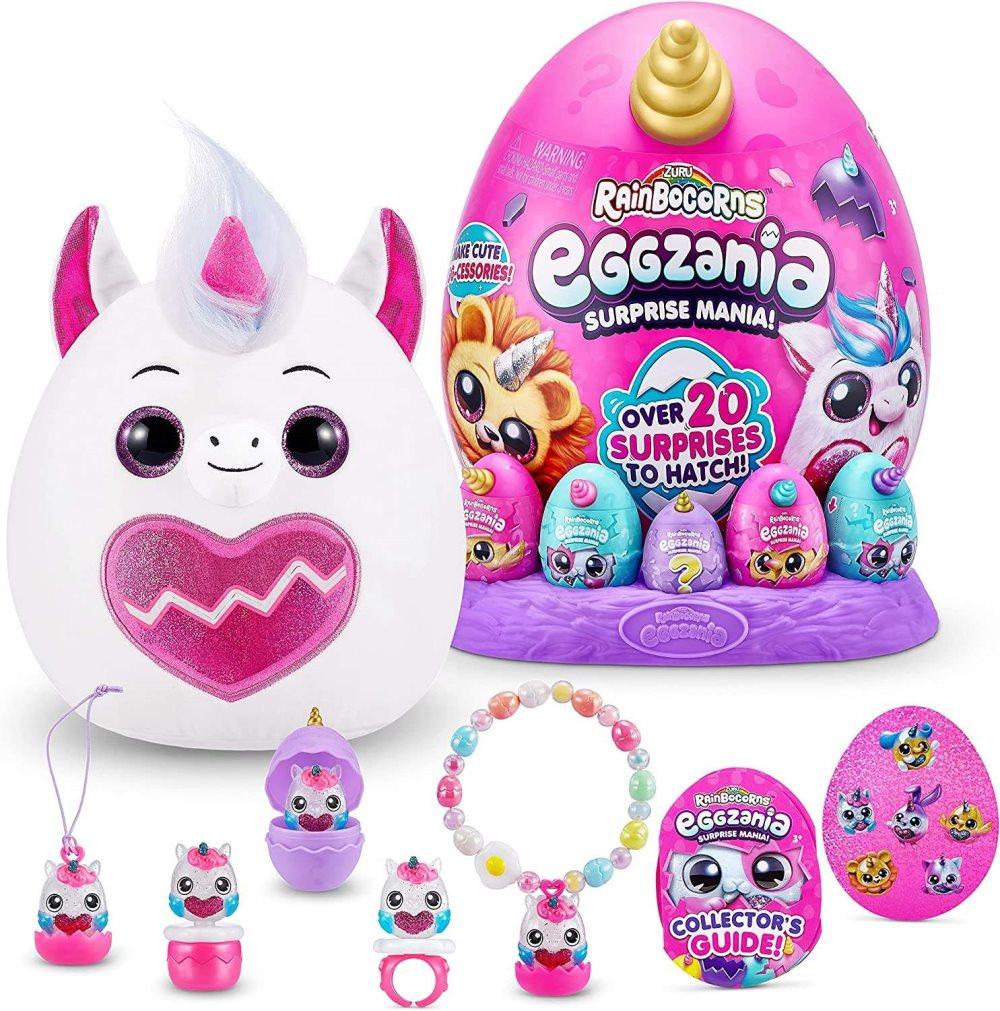 Rainbocorns Eggzania Surprise Mania Mystic Elle the Unicorn - Mjukis - över 20 överraskningar