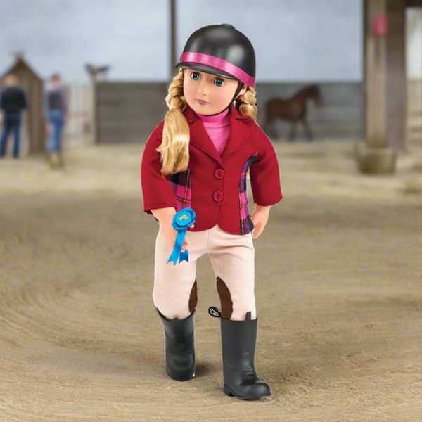 Our Generation Lily Anna Deluxe Doll With Book