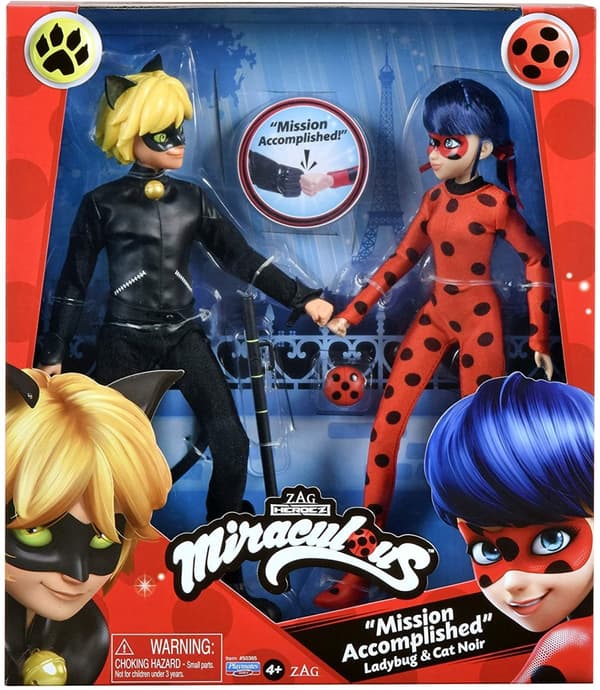 Miraculous Ladybug and Cat Noir Fashion Dolls 2 Pack