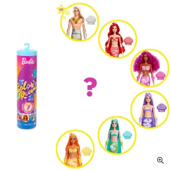 Barbie Colour Reveal Mermaid Doll 1 Supplied