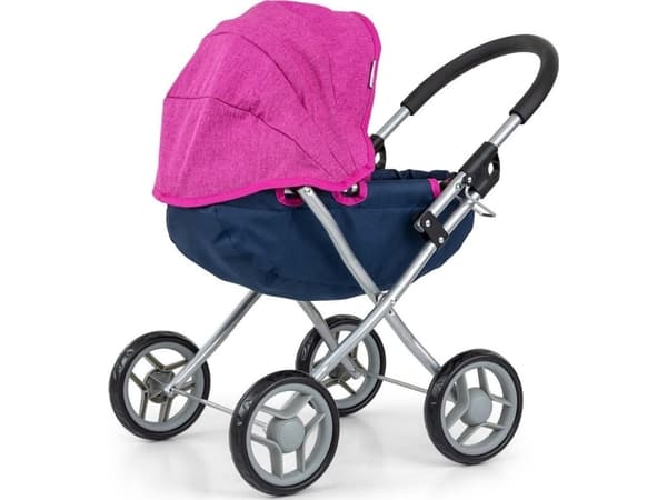 Milly Mally Dori Dukkevogn, mørkeblå/rosa