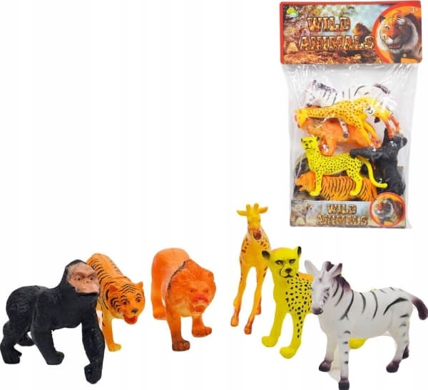 Hipo Wildlife figurin 6st i påse. 671200 HIPO