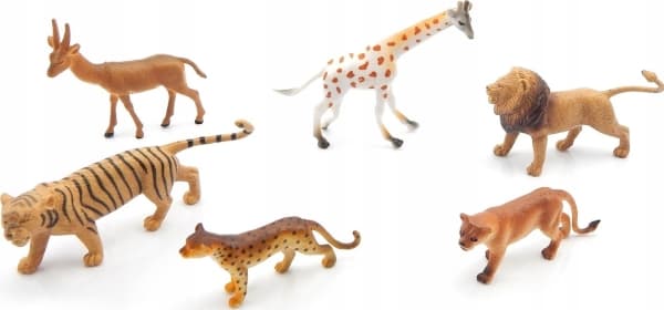 Hipo Wildlife figurin 6st i påse. 671200 HIPO