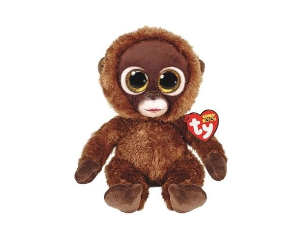 Beanie Boos-maskot CHESSIE brun ape 15cm 36391