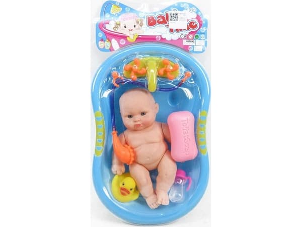 Big Toys Bathtub with a doll and accessories BLAL1058 BIGTOYS MIX price for 1 pc