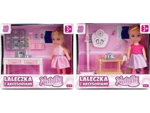 Art. Doll Natalia 11 cm with a kitchen 122491 Art