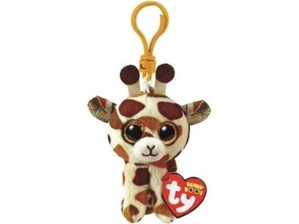 TY nøkkelring-plysj leketøy TY BOOS STILTS - giraff 8,5 cm 35257