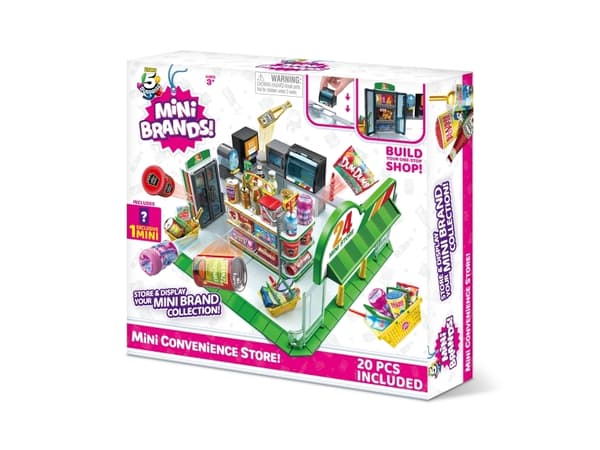 5 Surprise Mini Brands Convenience Store Playset with 1 Exclusive Mini