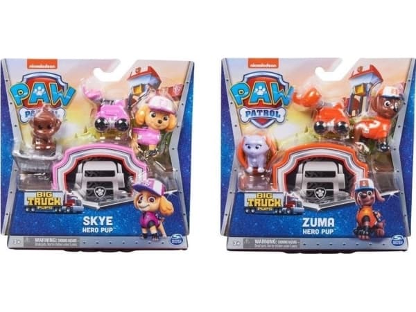 Paw_Patrol Spin Master PAW PATROL figūrėlė su priedais Big Trucks Hero Pups, asort. 6064391