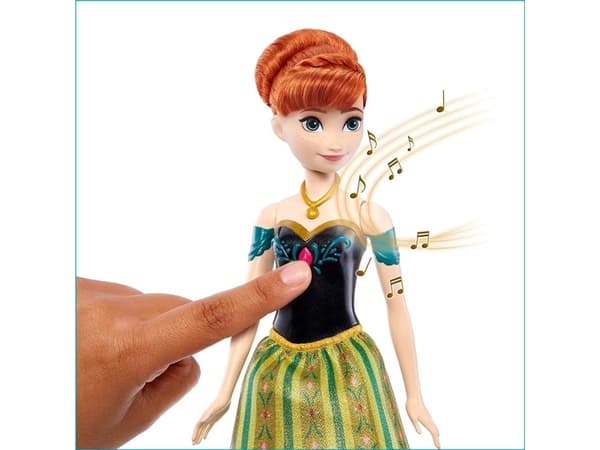 Mattel Frozen Frozen Singing Anna Doll Polsk versjon av HMG45