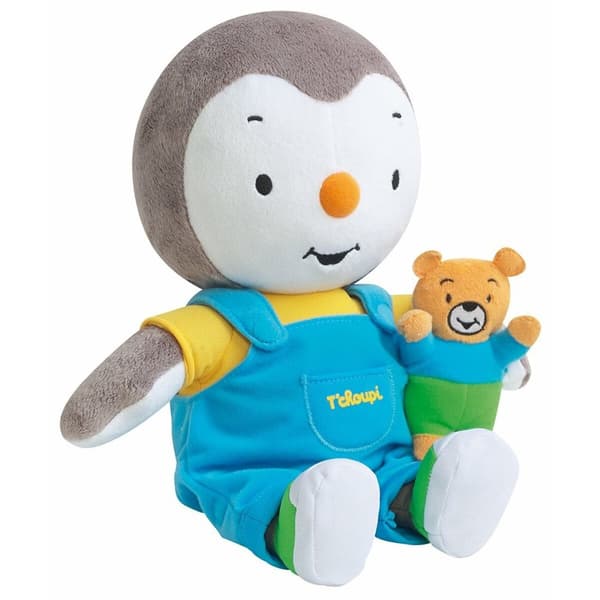 Mjukisleksak Jemini T'choupi Polyester Multicolour 30 cm