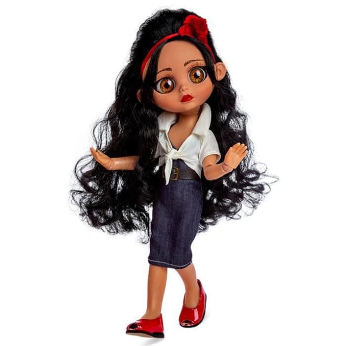 Berjuan tonårsdocka Biggers Amy girls 35 cm svart/röd