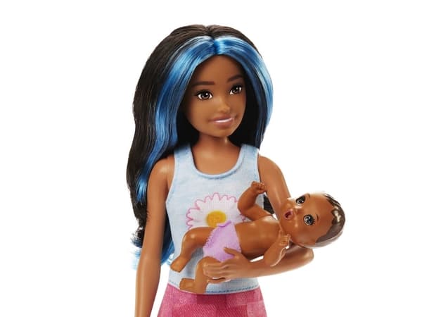 Barbie Barnevakt Legger babyen i søvn + Dukke og baby HJY34