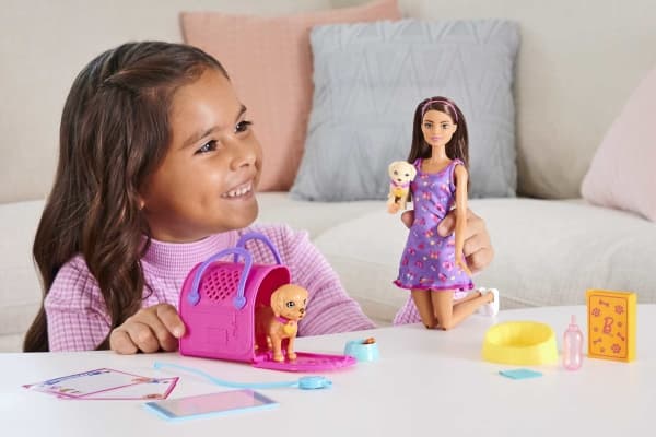 Barbie dukke Mattel Dog adopsjon + dukke HKD86