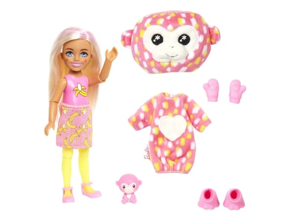 Barbie Cutie Reveal Jungle Series Doll, Motedukke, Jente, 3 år, Jente, 139 mm, 200 g