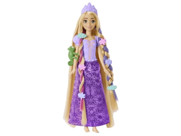 Disney Princess dukke - Gulllokk med fargeskiftende funksjon