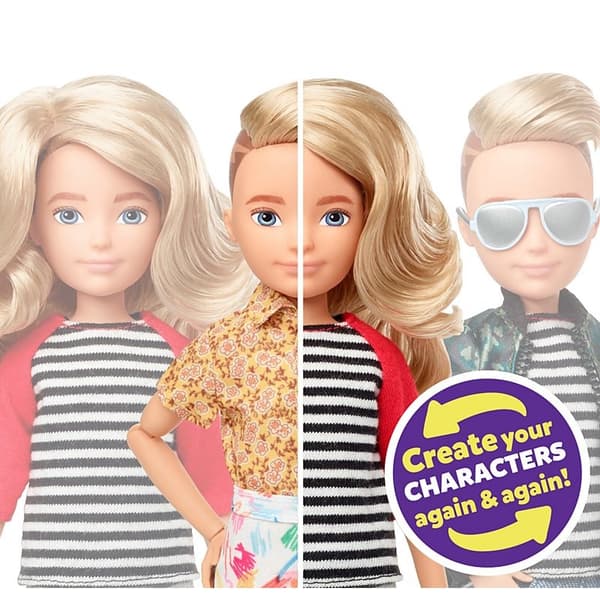 Creatable World Deluxe Dukke m. blont, vågigt  hår