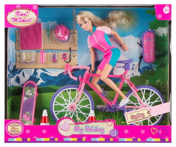 Kari Michell docka på cykelsemester