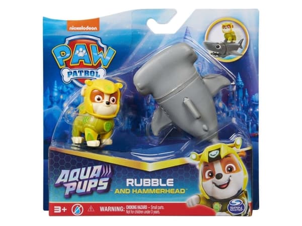 PAW Patrol Aqua Pups Rubble & Hammerhead, 3 vuosi/vuosia, Harmaa, Keltainen