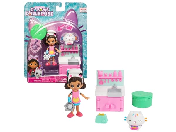 Gabby''s Dollhouse GDH PYS CtvtPkGabbyLnchMnch OC GML, Kjøkken, 3 år, Flerfarget