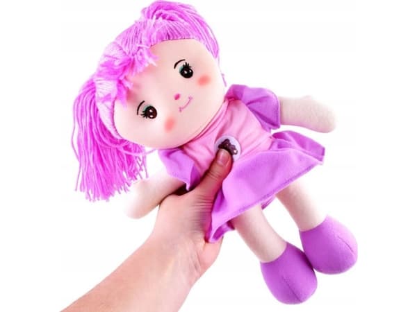 Yokomisiada räsynukke Susie 33cm laventeli mekko ZA3853