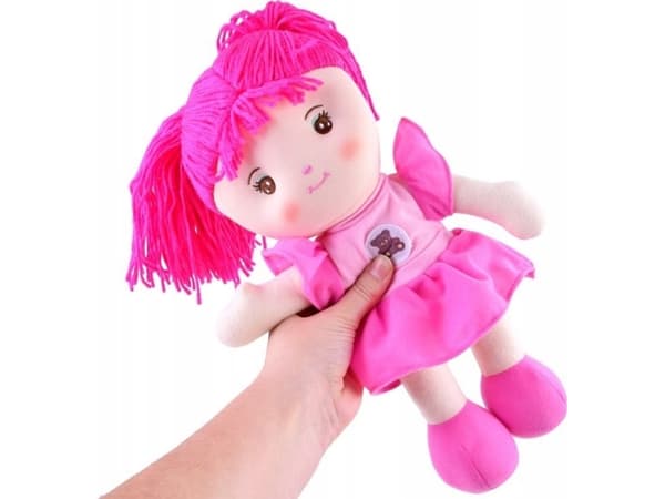 Jokomisiada Zuzia 33 cm filledukke i rosa kjole ZA3853