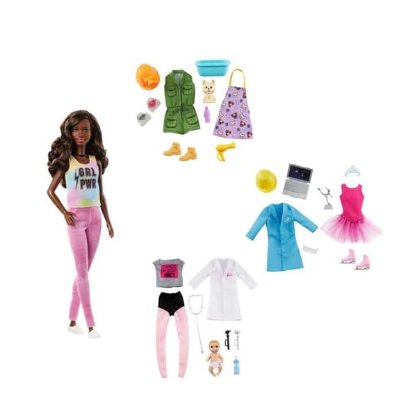 Barbie Karrieredukke Du kan være hvad som helst + tilbehør