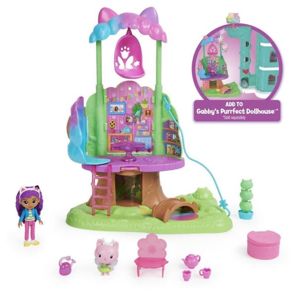 Gabby's Dollhouse Kitty's Fairy's Garden Treehouse