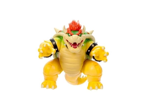 Super Mario Fire Breathing Bowser figure, 18 cm