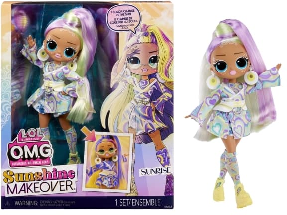 L.O.L. Surprise! O.M.G. Sunshine Makeover - Sunrise, Motedukke, Jente, 4 år, Gutt/Jente, 250 mm, Flerfarget